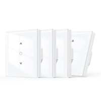 Maxcio WiFi Redőnykapcsoló 4 db - Alexa és Google Home Kompatibilis, Százalékos Vezérlés, Időzítő, Hangvezérlés, Okosotthon Redőnyvezérlő 1