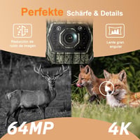 MAXDONE napelemes vadkamera WiFi Bluetooth - 4K 64 MP - 5200 mAh - IP66 - 0,1 s kioldás 6
