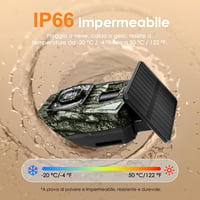 MAXDONE napelemes vadkamera WiFi Bluetooth - 4K 64 MP - 5200 mAh - IP66 - 0,1 s kioldás 7