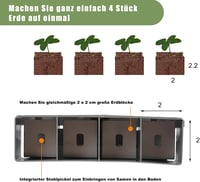 MaxEarn 4 Részes Kézi Talajlazító 5cm Foggal, Hosszú Nyéllel, Vetőmag és Palántaültetéshez 5