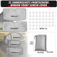 MaxEarn Hővédő Szőnyeg Szett VW T5/T6 fülkéhez - 8 részes 3