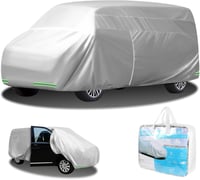 MaxEarn Autótakaró VW T25/T3/T4/T5/T6/T7 Transporter Lakóautóhoz, Cipzáras Ajtóval és Szélvédő Pántokkal, UV Álló Teljes Garázs 1