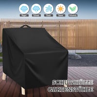 MaxEarn Kerti Fotel Védőhuzat 102x109x124cm Vízálló UV-Álló Szélálló 7