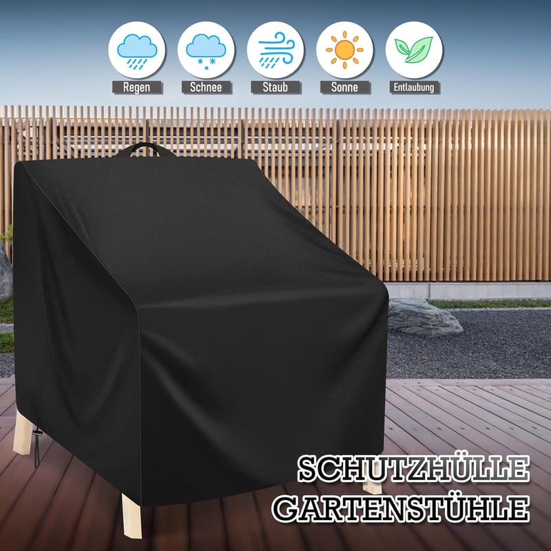 MaxEarn Kerti Fotel Védőhuzat 102x109x124cm Vízálló UV-Álló Szélálló