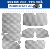 MaxEarn Vito III W447/Viano 2014-2024 Hővédő Napellenző Szett 10db 2