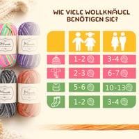 Maxee fire pentru lucru manual 10x50 g, fir de croșetat, fir acrilic cu tranziție de culoare pentru tricotat și croșetat, multicolor, moale 8