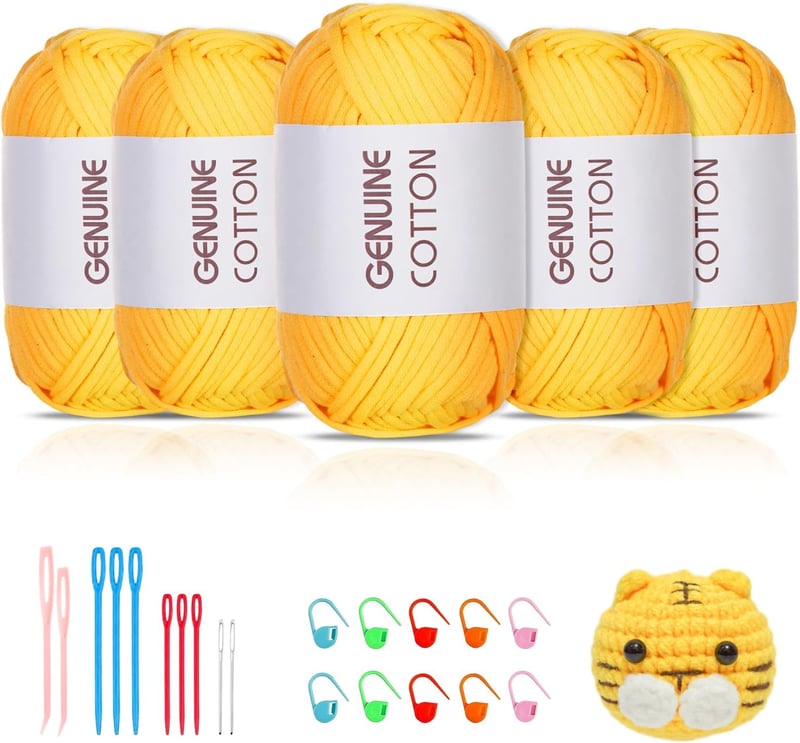 Maxee vastag pamut horgolófonal 5x50g, kezdőknek, amigurumi, nem hasadó