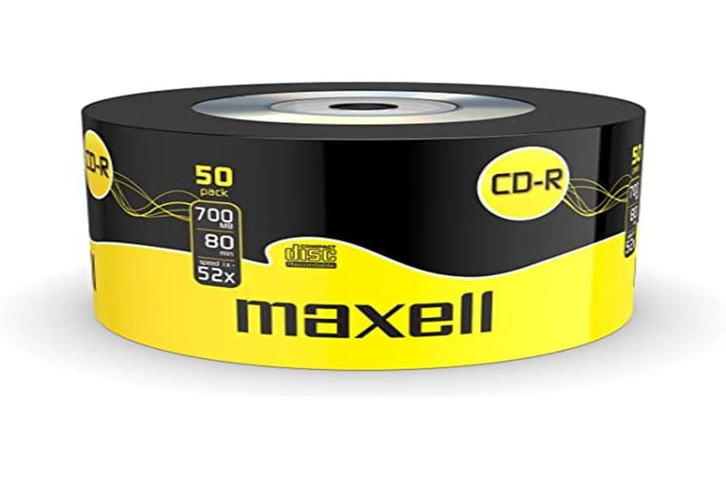 Maxell 624036 CD-R 80 XL zapisovateľné CD médium 700 MB 80 minút 52x rýchlosť 50 ks v zmršťovacej fólii
