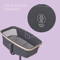 Maxi-Cosi Alba 3 v 1 kolíska a jedálenská stolička, 0 – 3 roky (15 kg), detská kolíska a postieľka, Beyond Graphite 5