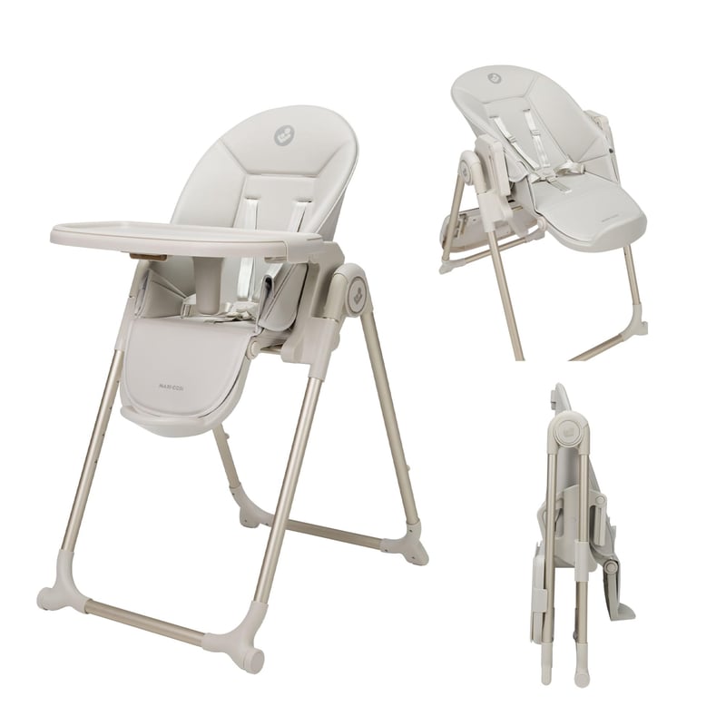 Maxi-Cosi Ava2 hranilica za bebe, 0-3 godine (do 15 kg), Sklopiva, 5 položaja nagiba, 6 visina, lagana 9,45 kg, 2 kotača, Elegance Beige