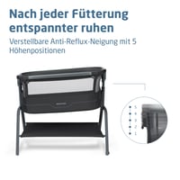 Pătuț co-sleeping Maxi-Cosi Iora² pentru bebeluși 0-6 luni (9 kg), Elegance Graphite, saltea CloudCore de 5 cm, 5 niveluri de înălțime, pliabil, ușor 6