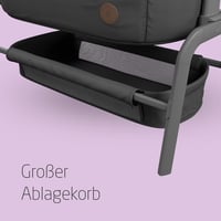 Maxi-Cosi Iora prístelka, skladacia postieľka s mäkkým matracom, 0–6 mesiacov, 9 kg, 5 výškových polôh, Essential Graphite 6