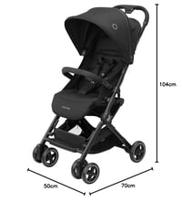 Maxi-Cosi Lara2 Babakocsi 0-22kg Könnyű Kompakt Összecsukható Fekete 10