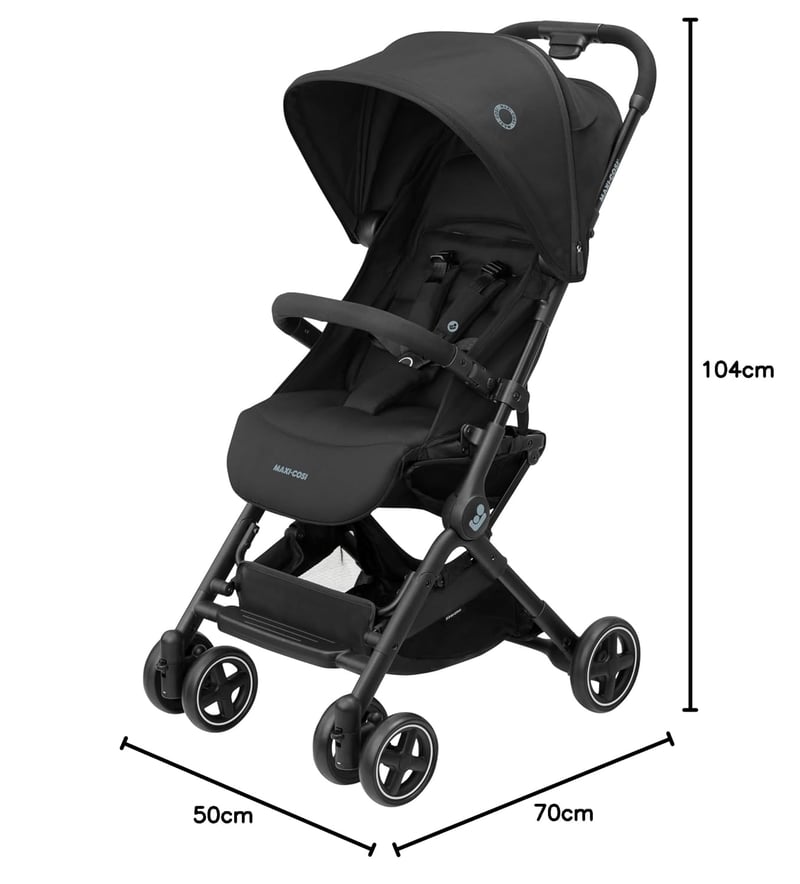 Maxi-Cosi Lara2 Babakocsi 0-22kg Könnyű Kompakt Összecsukható Fekete