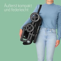 Maxi-Cosi Lara2 Babakocsi 0-22kg Könnyű Kompakt Összecsukható Fekete 2