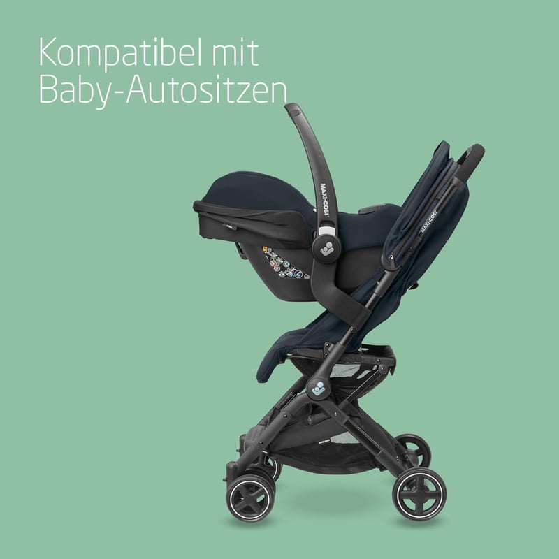 Maxi-Cosi Lara2 Könnyű Babakocsi 0-22kg Összecsukható Hordpánttal Grafit