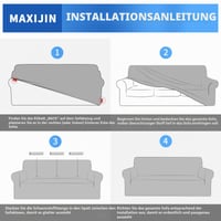 MAXIJIN Super Stretch navlaka za trosjed, žakard spandex zaštita za namještaj, neklizajuća, prilagođena kućnim ljubimcima, iz 1 dijela, tamnoplava 7