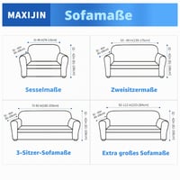 MAXIJIN Super Stretch navlaka za trosjed, žakard spandex zaštita za namještaj, neklizajuća, prilagođena kućnim ljubimcima, iz 1 dijela, tamnoplava 6