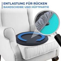 Pernă Rotativă cu Gel Maximex, Pernă Ergonomică Confort 360° cu Decupaj pentru Detensionare și Protecția Coloanei Vertebrale 3