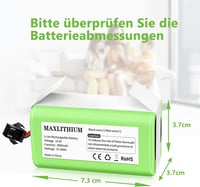 maxlithium A1G2E001 csere akkumulátor Eufy RoboVac / Deebot / Conga modellekhez - 14,4V 2600mAh 6