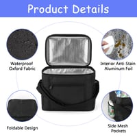 Geantă frigorifică Maxmoc 10 L, pliabilă, din material Oxford impermeabil, geantă de picnic, geantă termică portabilă pentru camping, călătorii și utilizare în aer liber 3