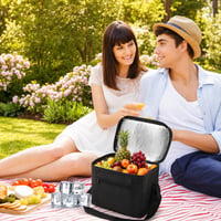 Geantă frigorifică Maxmoc 10 L, pliabilă, din material Oxford impermeabil, geantă de picnic, geantă termică portabilă pentru camping, călătorii și utilizare în aer liber 6