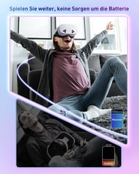 Maxonar Link kábel 5 m USB 3.0 – USB-C nabíjací port, VR prepojovací kábel, biely 5