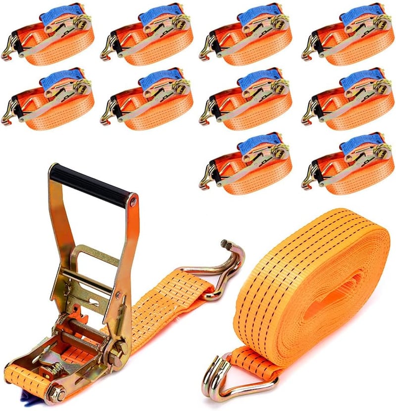 maXpeedingrods 10 darabos rögzítőheveder szett, 4000 kg, 5 m, racsnis