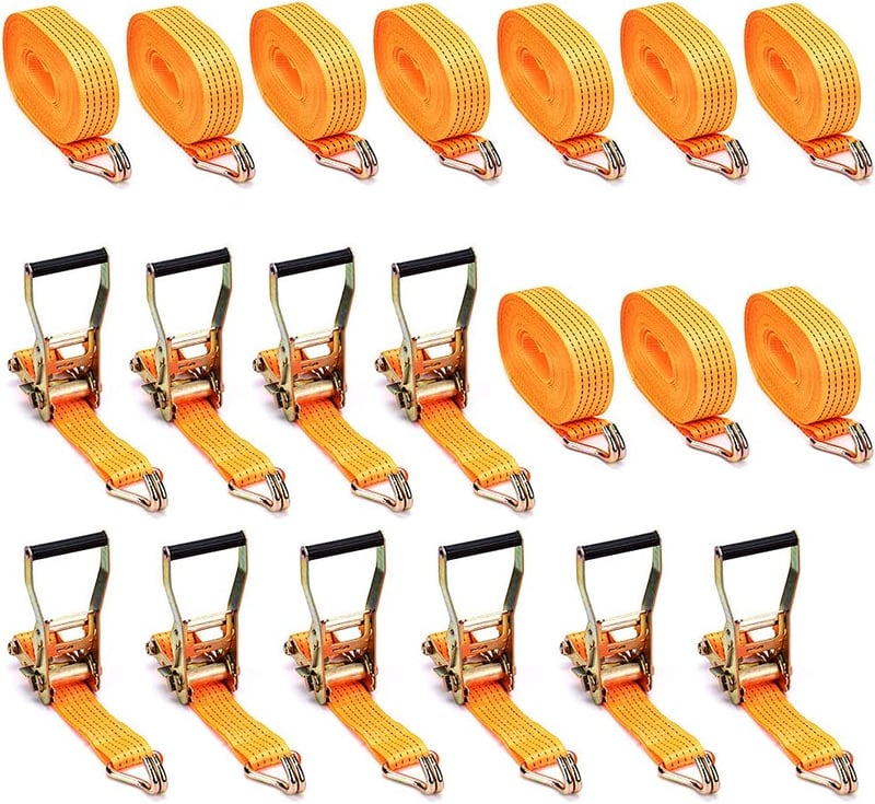 maXpeedingrods 10 darabos rögzítőheveder szett, 4000 kg, 5 m, racsnis