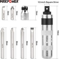 MAXPOWER Racsnis Csavarhúzó Készlet 8 Részes Forgásirány Váltóval 2