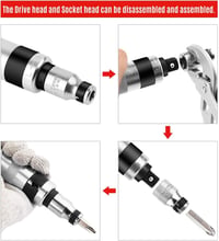 MAXPOWER Racsnis Csavarhúzó Készlet 8 Részes Forgásirány Váltóval 4