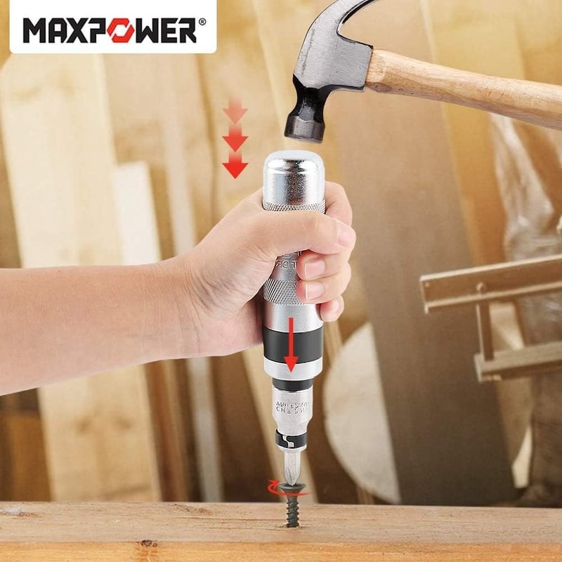 MAXPOWER Racsnis Csavarhúzó Készlet 8 Részes Forgásirány Váltóval