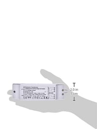 Transformator Halogen MAXTRACK ET-150 230V/12V 50-150W cu Protecție la Suprasarcină și Supraîncălzire, Alb, 160x46x30 mm, Nereglabil 3