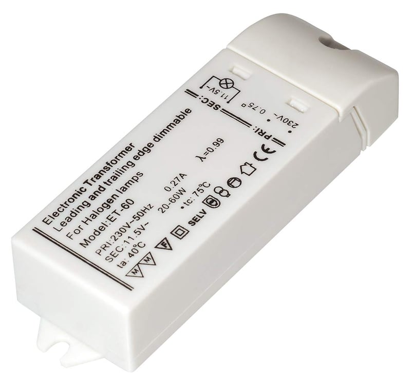 Halogénový transformátor MAXTRACK LT2L 230V/12V 60W – transformátor pre žiarovky