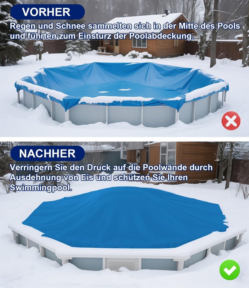 MAXVINI 122x457 cm XXXL medence párna takaróhoz, 2x5m kötéllel és javítókészlettel