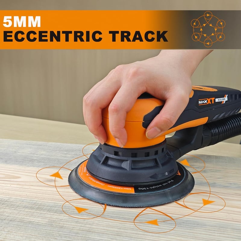 MAXXT 350W Elektromos Excentercsiszoló 150mm Orbitális Szandírozó Gép