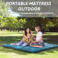 MAXYOYO Hordozható Összecsukható Futon Matrac 135x190cm Prussian Blue 6