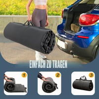 MAXYOYO összecsukható futon matrac hipoallergén hab, fogantyúval és cipzárral - sötétszürke - 135x190 cm 2