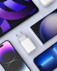 MAXZIQF 2db Gyors USB Töltő MFI Tanúsítvánnyal - Dupla Portos Fali Adapter iPhone 14/13/12/11/X/8 Samsung Xiaomi Huawei Telefonokhoz 6