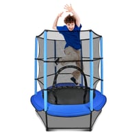 Detská trampolína Maycoly s ochrannou sieťou - 140 cm, modro-červená, od 3 rokov 1