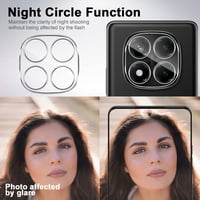 Mayfun Ochranné tvrdené sklo na displej a ochranná fólia na fotoaparát pre Xiaomi Redmi Note 14 Pro 4G, 2+2 ks, tvrdosť 9H, odolné proti poškriabaniu, HD priehľadné 5