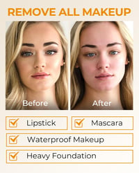 MAYKOO Tisztító Balzsam Olaj Alapú Sminklemosó Vízálló Makeup Eltávolító Hidratáló Narancsillatú Minden Bőrtípusra 85g 6