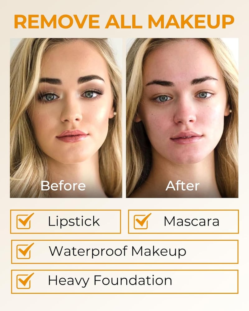 MAYKOO Tisztító Balzsam Olaj Alapú Sminklemosó Vízálló Makeup Eltávolító Hidratáló Narancsillatú Minden Bőrtípusra 85g