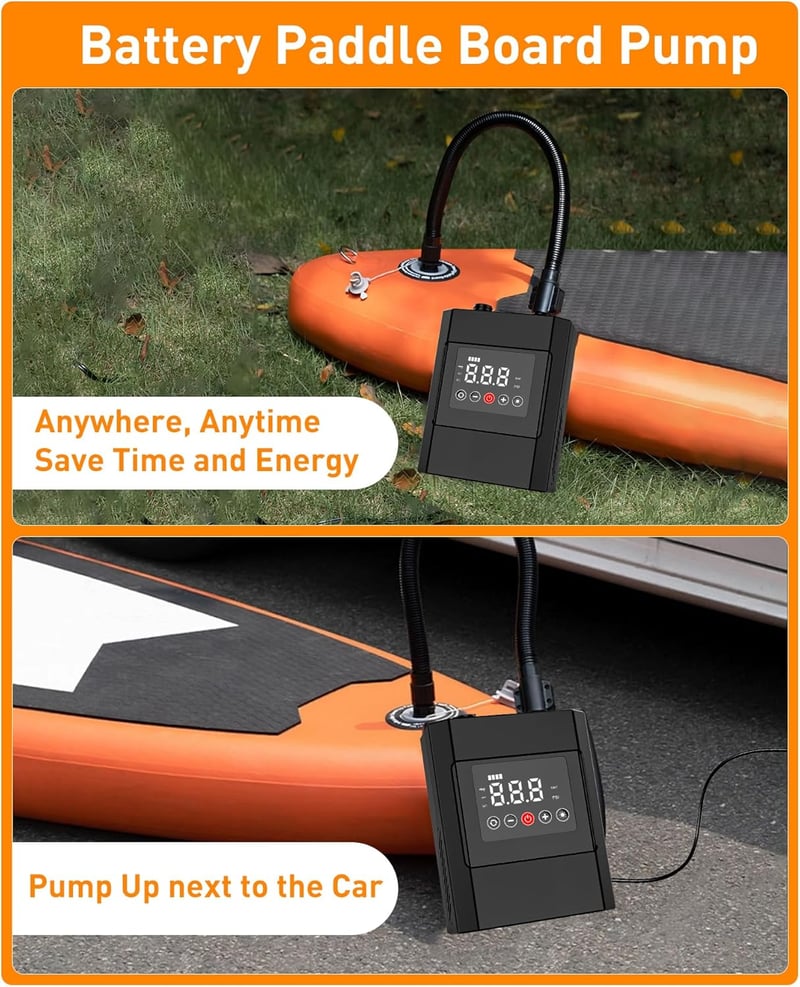 Maylatte 12000mAh elektromos SUP pumpa 20 PSI gyors feltöltés paddleboard hajó kajak