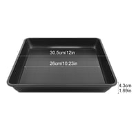 MAYOKIAAR Set podložaka četvrtastog oblika za tegle - 6 komada izdržljivih plastičnih podložaka za unutarnje i vanjske biljke (30 x 30 cm) 2