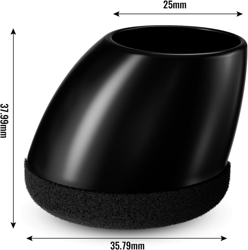 MAYZOLOP 16 db Szék Lábvédő 26-33 mm Fekete Filc Keménylaminált Padlóhoz - fit : 28-34mm, Round Black
