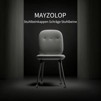 MAYZOLOP 16 db Szék Lábvédő Sapka Filccel, Kerek Fekete Bútor Csúsztatók 2