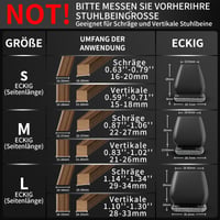 MAYZOLOP kapice za noge stolica za kose stolice, zaštita za pod, set od 16 komada 4