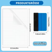 Mbsomnus 100 ks fólia na studenú lamináciu formátu A6, 10,4 x 15,4 cm, samolepiaca priehľadná ochranná fólia 2