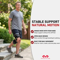 Orteză pentru genunchi McDavid Bio-Logix 4200R - Genunchi drept, Negru, mărimea Large 7